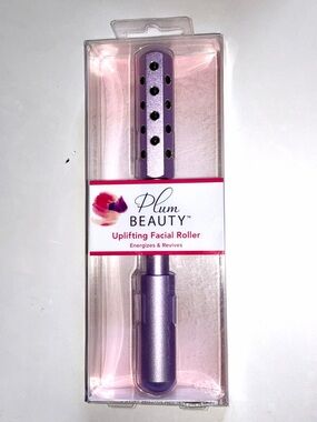 Uplifting Facial Roller Energizes Revives Brightens Skin Purple BY PLUM BEAUTY